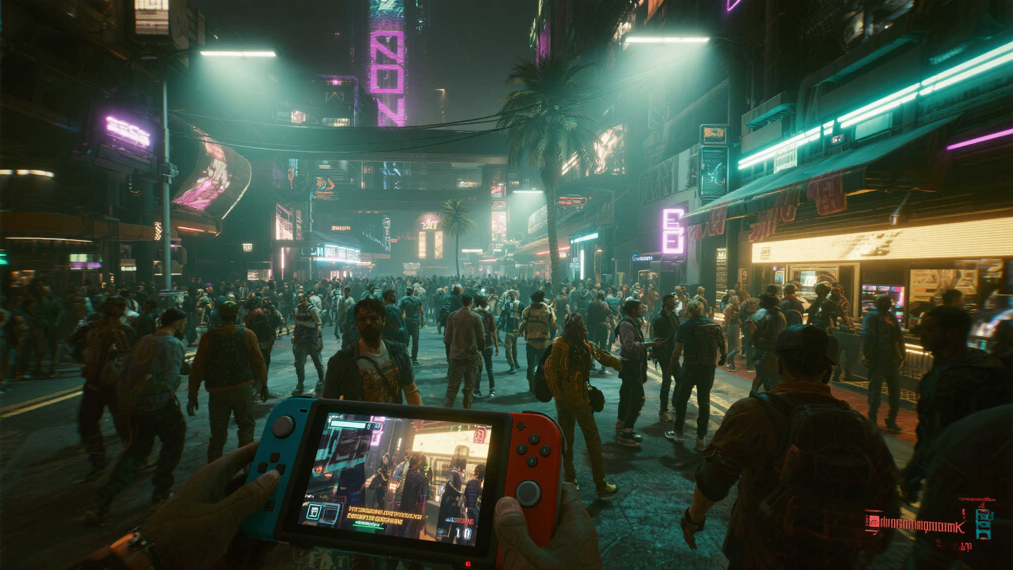 《赛博朋克2077》Switch2版画面曝光：细节惊艳绝伦！